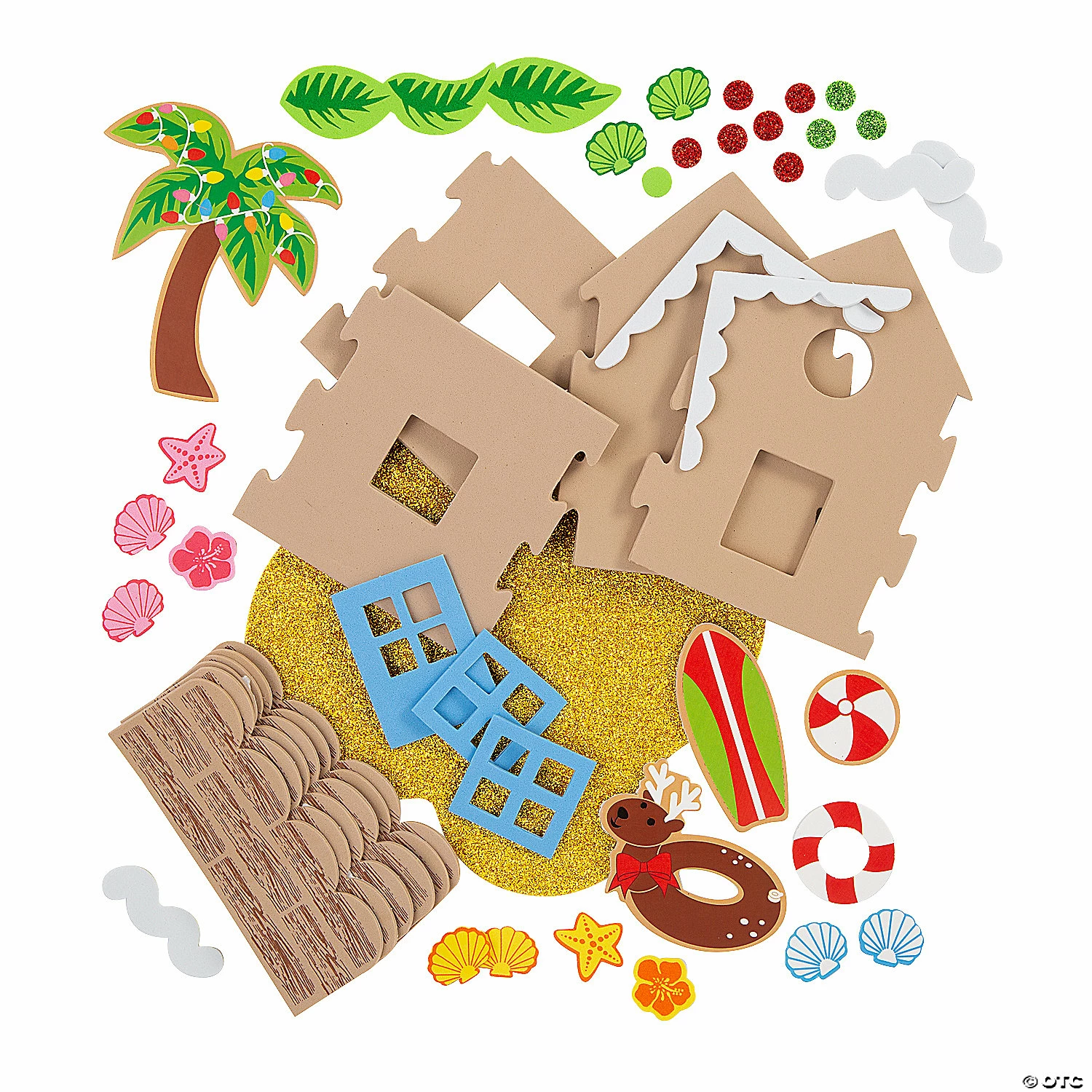 Budget π 3D Beach Island Gingerbread House Craft Kit - Makes 12 β 4 Budget π 3D Beach Island Gingerbread House Craft Kit - Makes 12 β - Image 2
