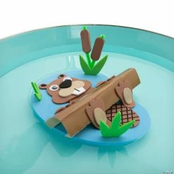 Flash Sale 🎁 3D Floating Beaver Craft Kit – Makes 12 ✔️ -Cheap Summer Crafts Store 3d floating beaver craft kit makes 1214105269 a03