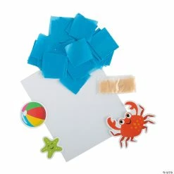 Discount 👏 Beach Tissue Paper Sand Art Sets - 12 Pc. 😀 -Cheap Summer Crafts Store beach tissue paper sand art sets 12 pc 13970866 a01