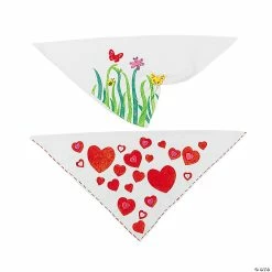 New π Bulk DIY White Bandanas - 48 Pc. π€©