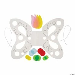 Coupon 🌟 Butterfly Wings Craft Kit - Makes 6 ✔️ -Cheap Summer Crafts Store butterfly wings craft kit makes 613939651 a02