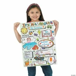 Discount π Color Your Own All About My π Summer Posters - 30 Pc. π 7 Discount π Color Your Own All About My π Summer Posters - 30 Pc. π -Cheap Summer Crafts Store color your own all about my summer posters 30 pc 48 6784 a02