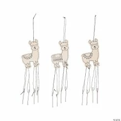 Wholesale ๐ Color Your Own Fiesta Llama Wind Chimes - 12 Pc. ๐