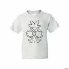 Outlet 👏 Color Your Own Pineapple Youth T-Shirt 🥰 -Cheap Summer Crafts Store color your own pineapple youth t shirt13964344