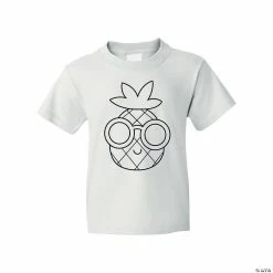 Outlet 👏 Color Your Own Pineapple Youth T-Shirt 🥰