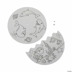 Buy 🧨 Color Your Own Sea Life Wheels – Makes 12 ⌛ -Cheap Summer Crafts Store color your own sea life wheels makes 1214105284 a02