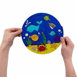 Buy 🧨 Color Your Own Sea Life Wheels – Makes 12 ⌛ -Cheap Summer Crafts Store color your own sea life wheels makes 1214105284 a03