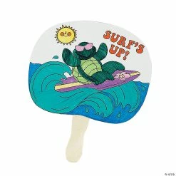 Outlet 🌟 Color Your Own Tropical Fans - 12 Pc. ⌛