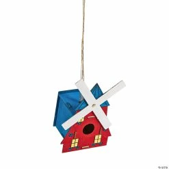 Cheapest ✨ Color Your Own Windmill Birdhouse Craft Kit - Makes 6 🛒 -Cheap Summer Crafts Store color your own windmill birdhouse craft kit makes 614096999 a02