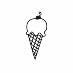 Promo 🧨 Creative Shapes Etc. - Incentive Stamp - Ice Cream Cone 🥰