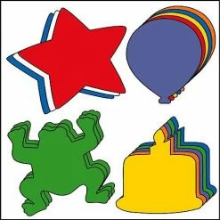 Budget 🤩 Creative Shapes Etc. - Large Cut-out Set - 🌞 Summer 🥰