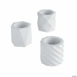 Cheapest ๐ฏ DIY Ceramic Geometric Planters - 12 Pc. ๐