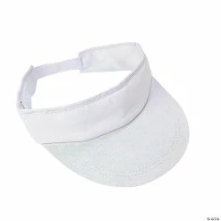 Cheap ๐ DIY Cotton White Visors - 12 Pc. ๐