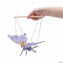 Promo 🎉 DIY Unfinished Wood Flying Fairy Puppet Kits - Makes 6 ❤️ -Cheap Summer Crafts Store diy unfinished wood flying fairy puppet kits makes 614105355 a02