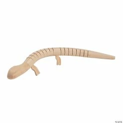 New π DIY Unfinished Wood Wiggly Lizards - 6 Pc. π