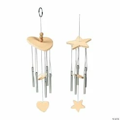 Outlet 🛒 DIY Unfinished Wood Wind Chimes - 12 Pc. 💯