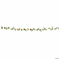 Outlet 🔥 Faux Sunflower Greenery Garland ✨ -Cheap Summer Crafts Store faux sunflower greenery garland13774654 a01