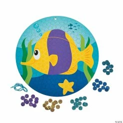 Cheapest 👍 Glitter Fish Mosaic Craft Kit- Makes 12 🛒 -Cheap Summer Crafts Store glitter fish mosaic craft kit makes 1213768766 a01