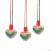 Flash Sale 🥰 Heart Sand Art Bottle Necklaces - 12 Pc. 🤩 -Cheap Summer Crafts Store heart sand art bottle necklaces 12 pc 48 9153