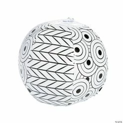Discount 🧨 Inflatable 5" Color Your Own Doodle Mini Beach Balls - 12 Pc. 😉