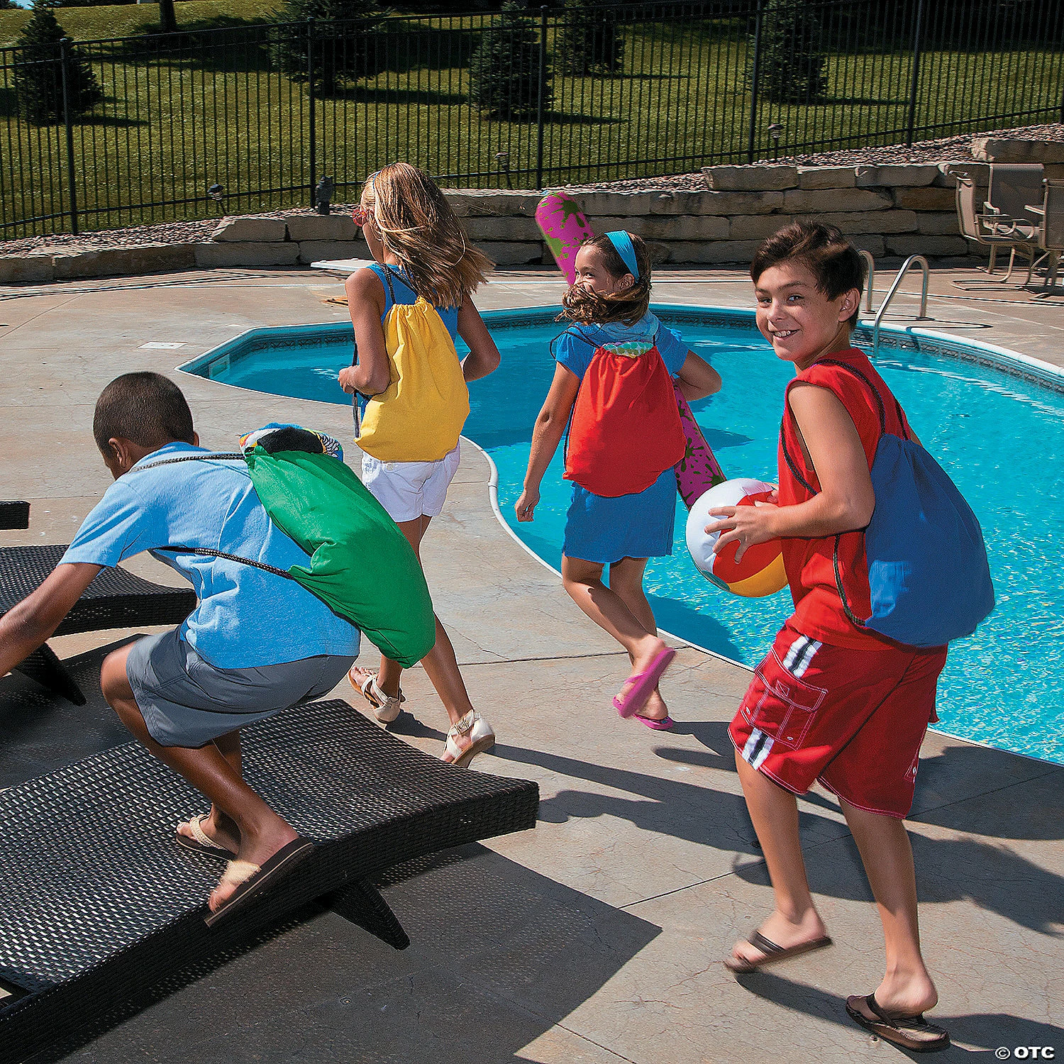 Promo π Large Bright Canvas Drawstring Bags - 12 Pc. π 6 Promo π Large Bright Canvas Drawstring Bags - 12 Pc. π - Image 4