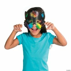 Wholesale 👍 Magic Color Scratch Animal Masks - 24 Pc. 🤩 -Cheap Summer Crafts Store magic color scratch animal masks 24 pc 13639562 a02