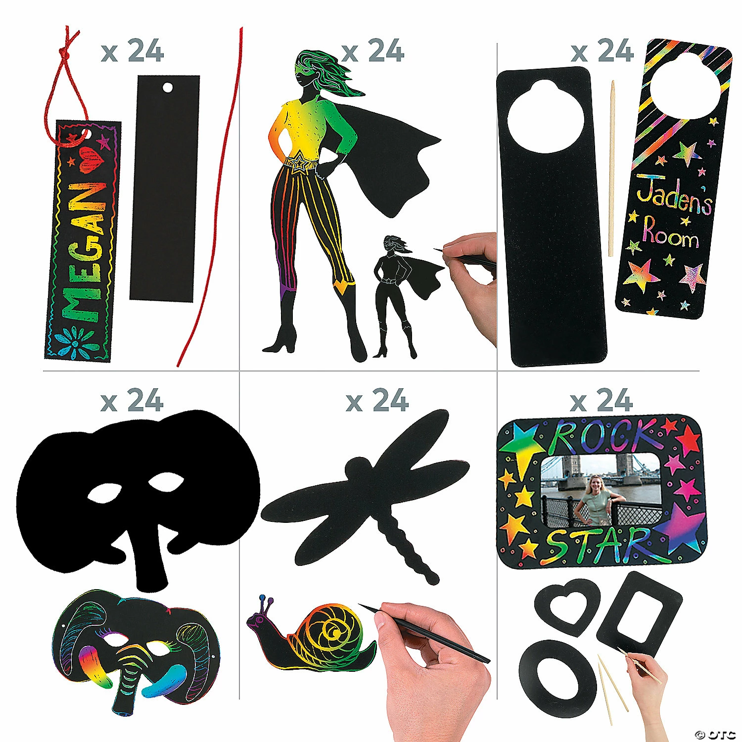 Cheap π€© Magic Color Scratch Boredom Buster Kit - 120 Pc. β¨ 4 Cheap π€© Magic Color Scratch Boredom Buster Kit - 120 Pc. β¨ - Image 2