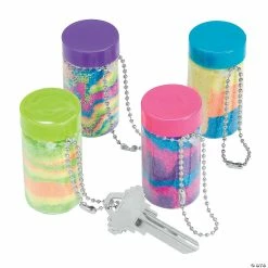 Cheapest π Mini Sand Art Bottle Keychains - 12 Pc. β