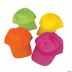Wholesale π Neon βΎ Baseball Caps - 12 Pc. βοΈ