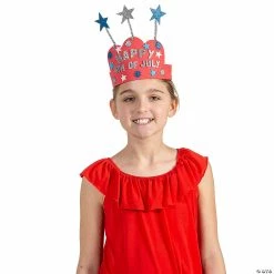 Cheap 🤩 Patriotic Crown Craft Kit - Makes 12 ❤️ -Cheap Summer Crafts Store patriotic crown craft kit makes 1214105372 a03