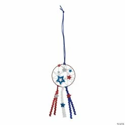 Brand new 🛒 Patriotic Dream Catcher Craft Kit - Makes 6 🥰