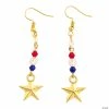Wholesale ❤️ Patriotic Gold Star Earrings Craft Kit - Makes 6 😍 2 Wholesale ❤️ Patriotic Gold Star Earrings Craft Kit - Makes 6 😍 -Cheap Summer Crafts Store patriotic gold star earrings craft kit makes 614105390