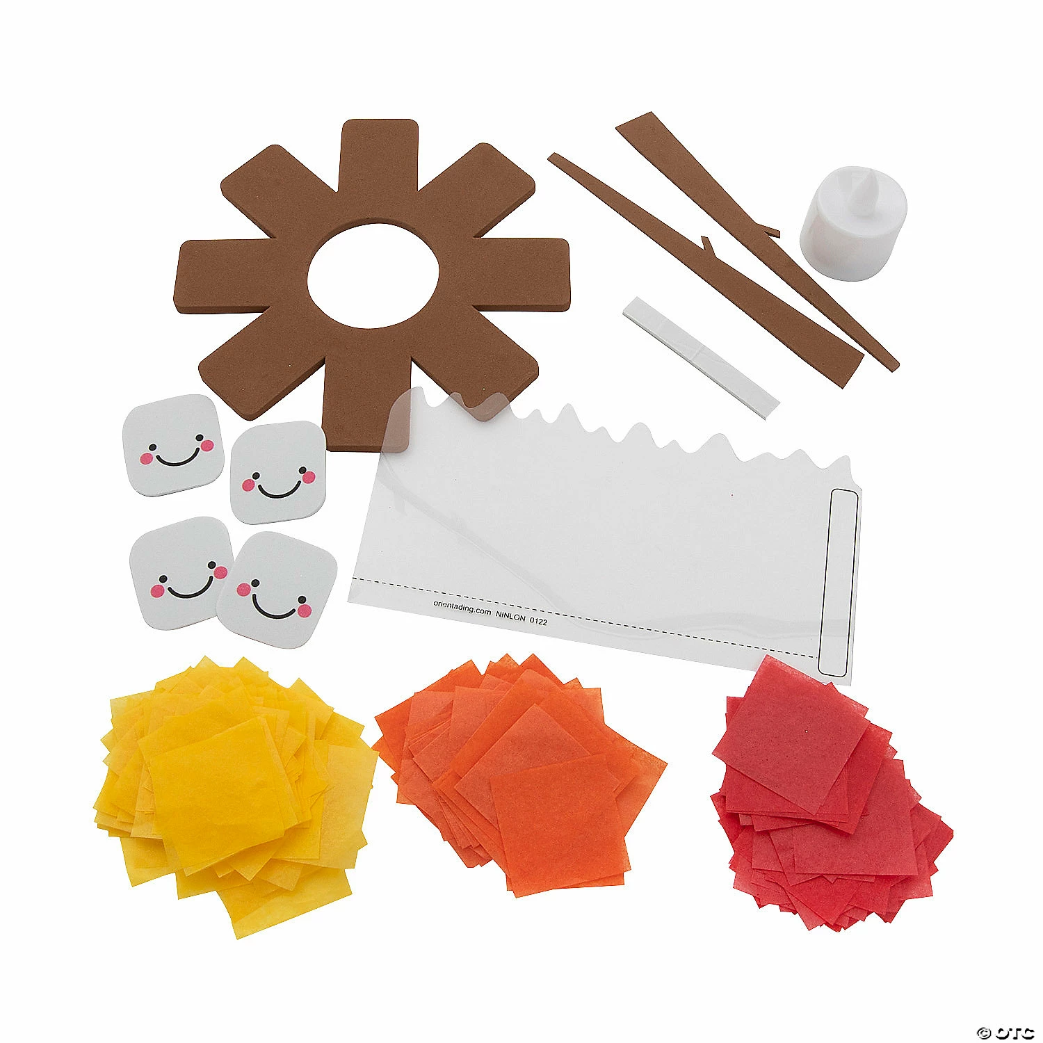 Budget π Silly Tissue Paper Campfire Craft Kit - Makes 6 π― 4 Budget π Silly Tissue Paper Campfire Craft Kit - Makes 6 π― - Image 2