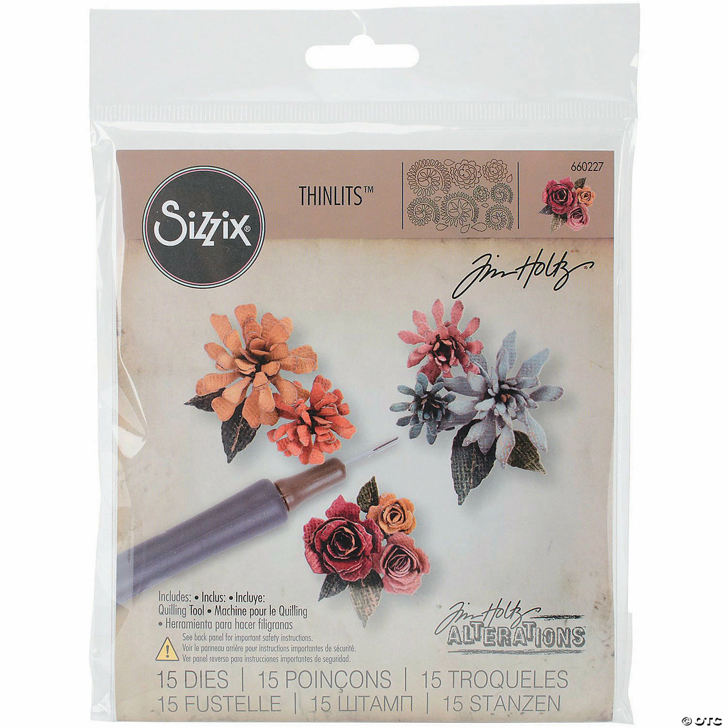 Buy π€© Sizzix Thinlits Dies By Tim Holtz 15/Pkg-Tiny Tattered Florals π 4 Buy π€© Sizzix Thinlits Dies By Tim Holtz 15/Pkg-Tiny Tattered Florals π - Image 2