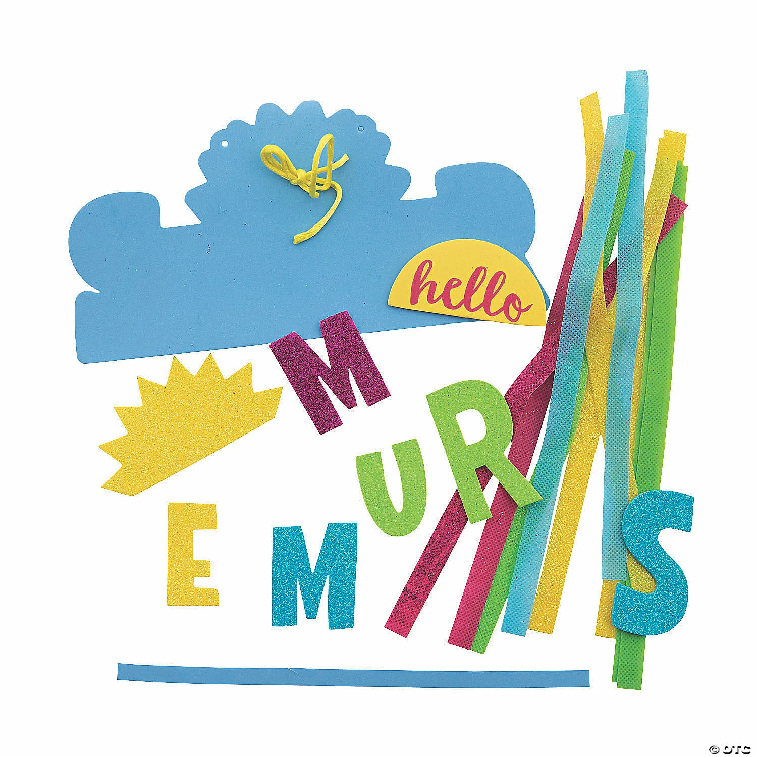 Coupon π Summer Glitter Hanging Craft Kit - Makes 12 𧨠4 Coupon π Summer Glitter Hanging Craft Kit - Makes 12 𧨠- Image 2