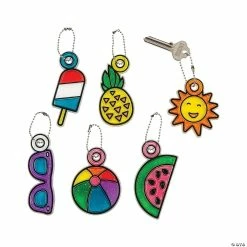 Buy ⌛ Summer Suncatcher Keychains - 24 Pc. 🌟 -Cheap Summer Crafts Store summer suncatcher keychains 24 pc 13970753 a01