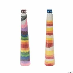 Best deal โญ Triangular Cone Sand Art Bottles - 12 Pc. ๐