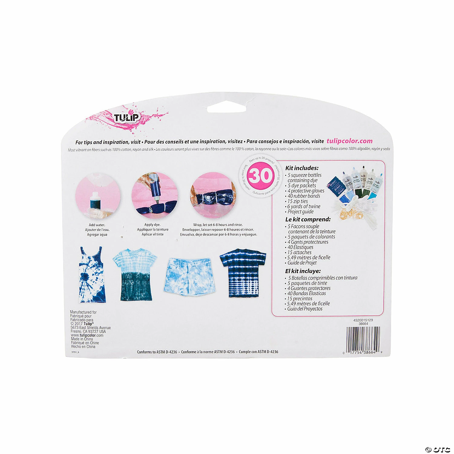 Best deal ❤️ Tulip® One-Step Shibori Tie-Dye Kit® ✔️ 4 Best deal ❤️ Tulip® One-Step Shibori Tie-Dye Kit® ✔️ - Image 2