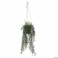 Buy 👍 Vickerman 22" Green Plastic Grass, comes in a Hanging Pot 🔥